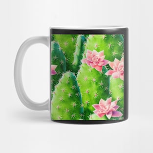 Watercolor cactus plant cactus pattern Mug